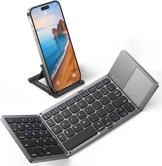 Faltbare Bluetooth-Tastatur mit Touchpad - Click Buy Get you will like it