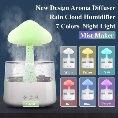 Raining Night Diffusor 2-in-1 Tischluftbefeuchter Regenwolke - Click Buy Get you will like it