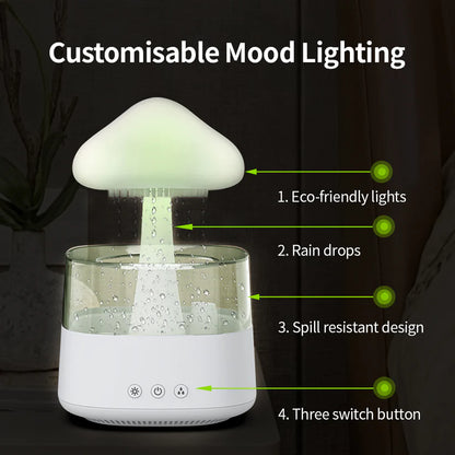 Raining Night Diffusor 2-in-1 Tischluftbefeuchter Regenwolke - Click Buy Get you will like it